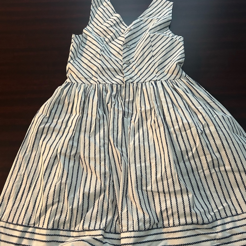 Striped Sleeveless Kids Dress
